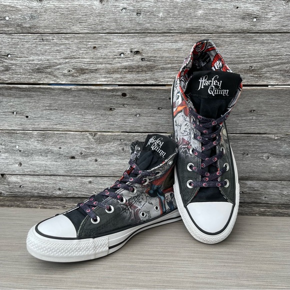 HARLEY QUINN X CONVERSE  Hi Top Sneakers - Picture 3 of 10
